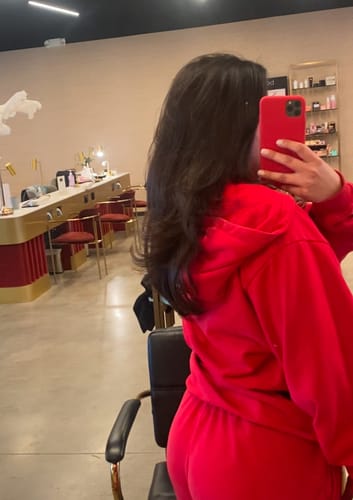 Customer photo review of Wide Leg Sweats