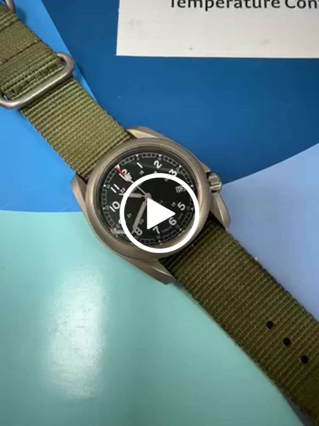 Customer video review of VOYAGER - 100M Waterproof Titanium Automatic Field Watch | Black/ArmyGreen
