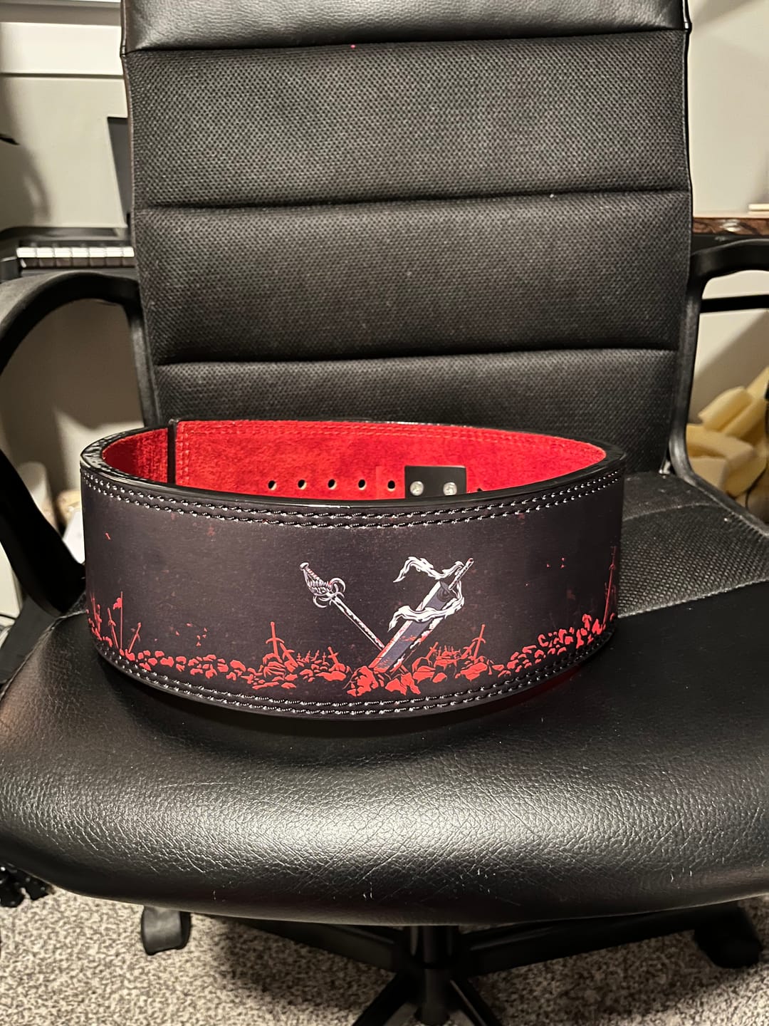 Customer photo review of Field of Blades Lever Belt