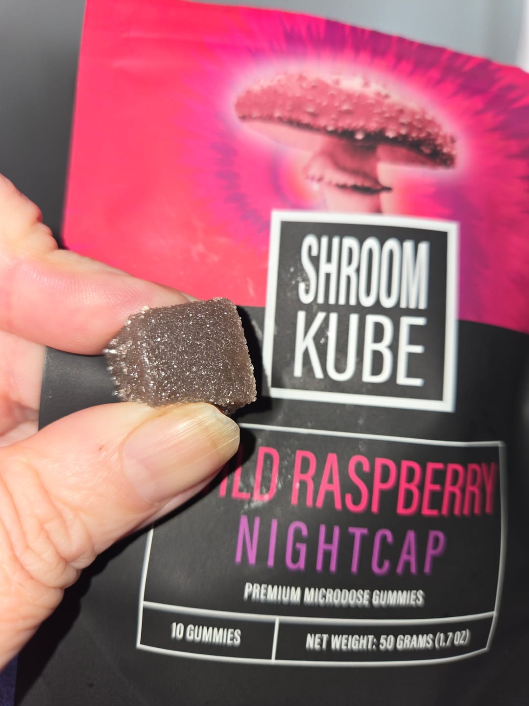 Customer photo review of Wild Raspberry Shroom Kube - Functional Sleep Blend