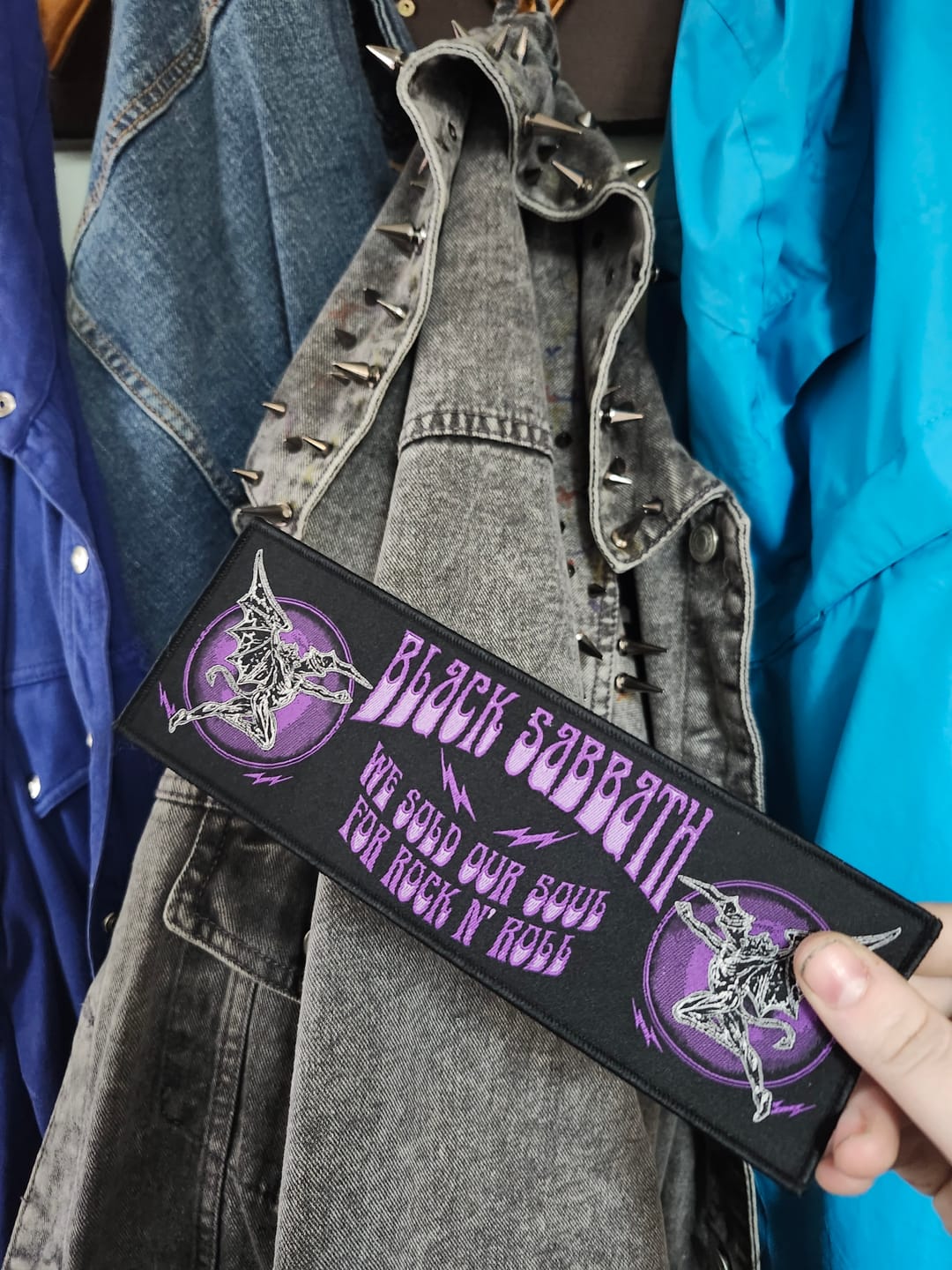 Customer photo review of Black Sabbath - We Sold Our Soul For Rock N' Roll - Strip Patch