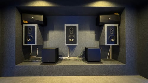 Customer photo review of Theatrus T83W Single 8" In-Wall Speaker