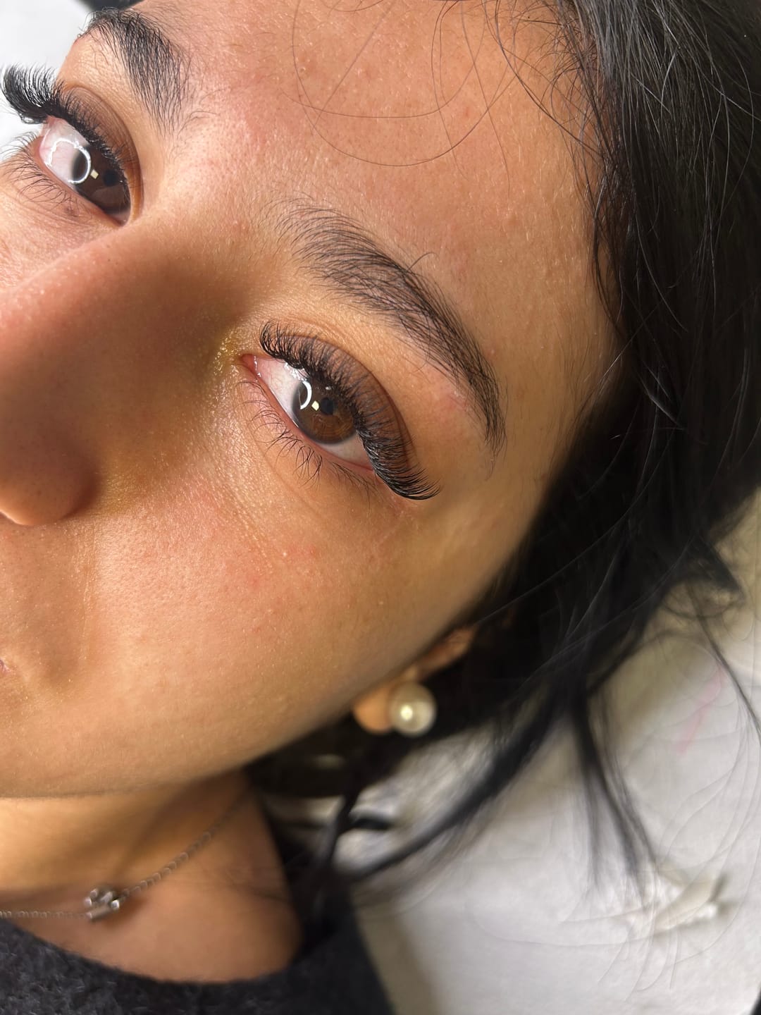 Customer photo review of Mixed Volume Lashes