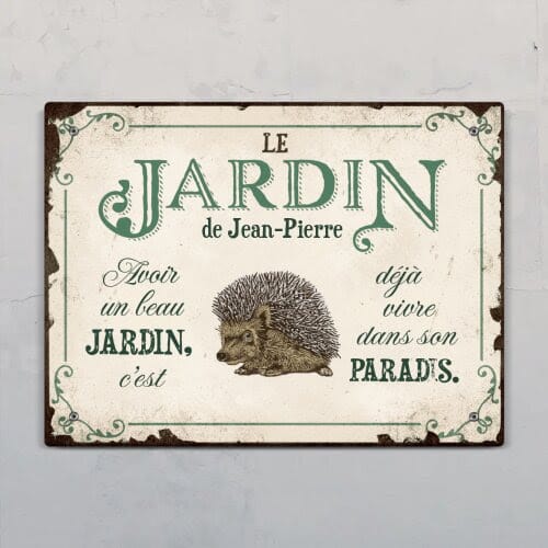 Customer photo review of Joie dans le jardin – Outdoor-Pancarte de porte