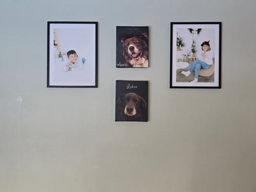 Customer photo review of Pet Art Canvas Wrap