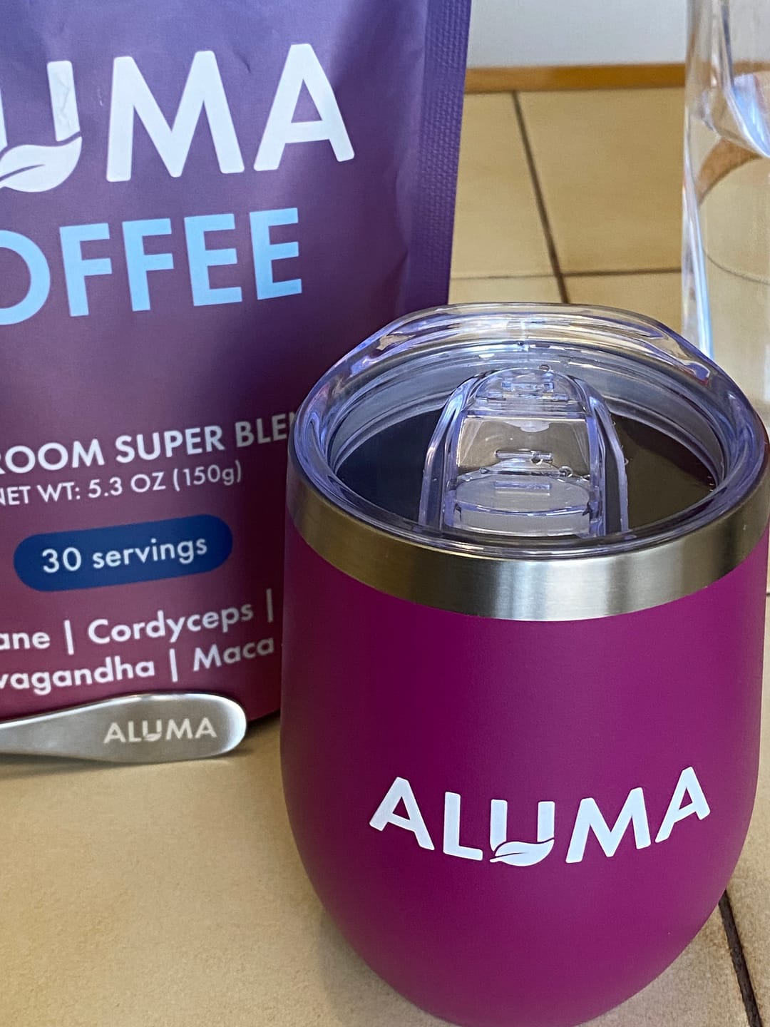 Customer photo review of ALUMA Mushroom Coffee