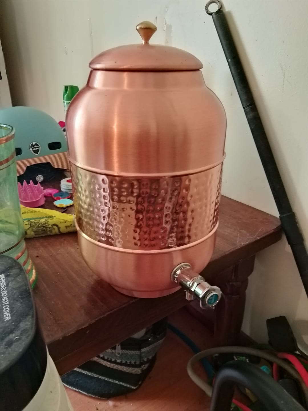 Customer photo review of Sequence Copper Water Container / Dispenser