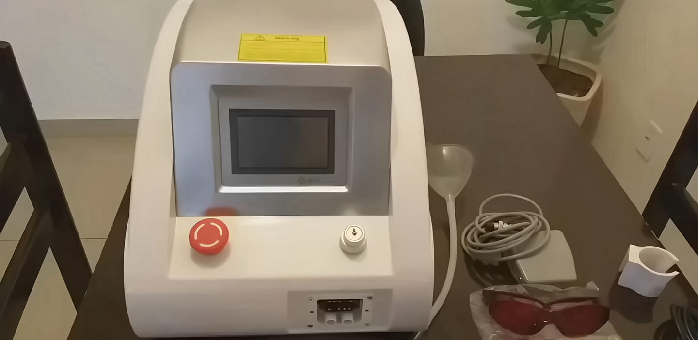 Customer photo review of Laser Tattoo Removal Machine Q-switched ND YAG