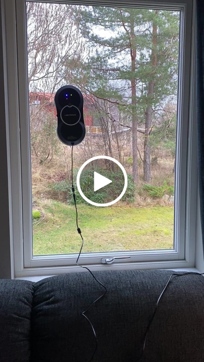 Customer video review of Fönsterputsrobot HCR-10 med sprayfunktion
