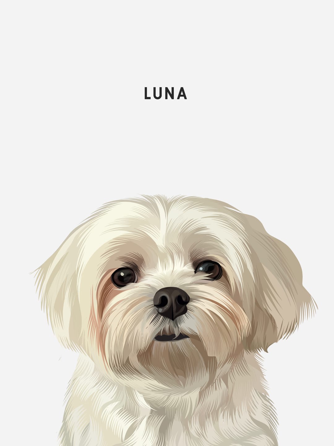 Customer photo review of Custom Desktop One Pet Portrait