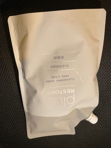 Customer photo review of クレンジングソープ泡ピールケア 詰替用（大容量タイプ）