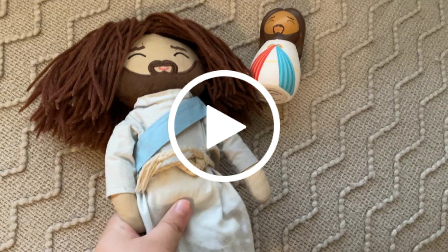 Customer video review of Jesus Rag Doll