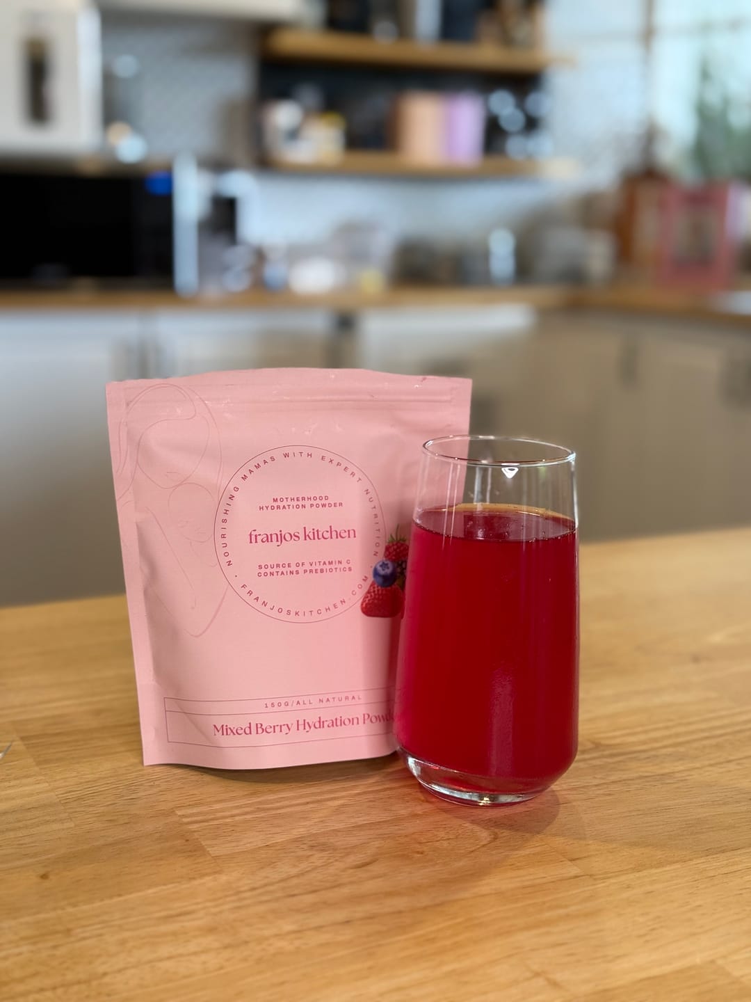Customer photo review of Motherhood Hydration Powder - Mixed Berry