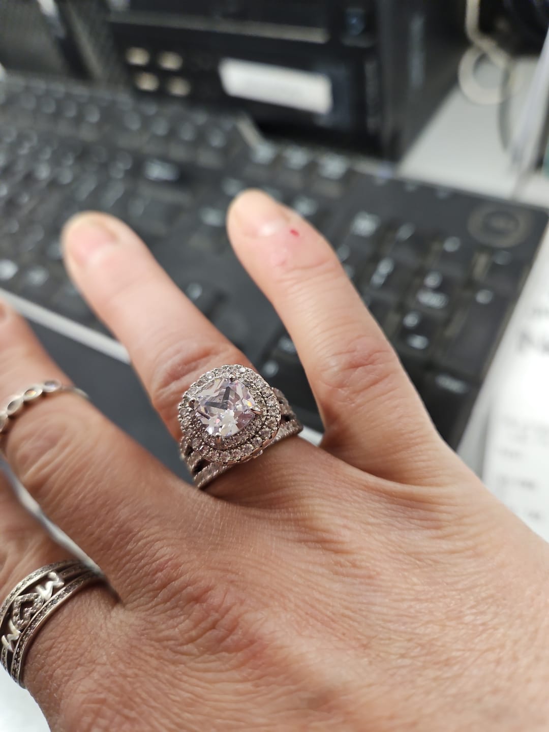 Customer photo review of Anais Diamond Ring