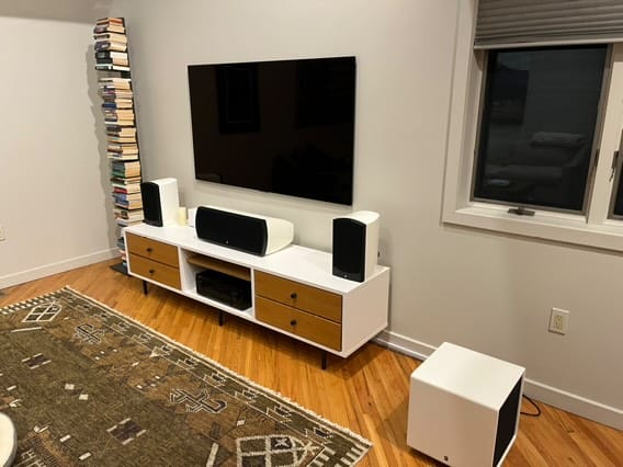 Customer photo review of Verus V5B Bookshelf Speaker Pair