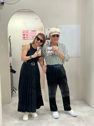 Customer photo review of Cut-Out Crew Neck Straight Dress