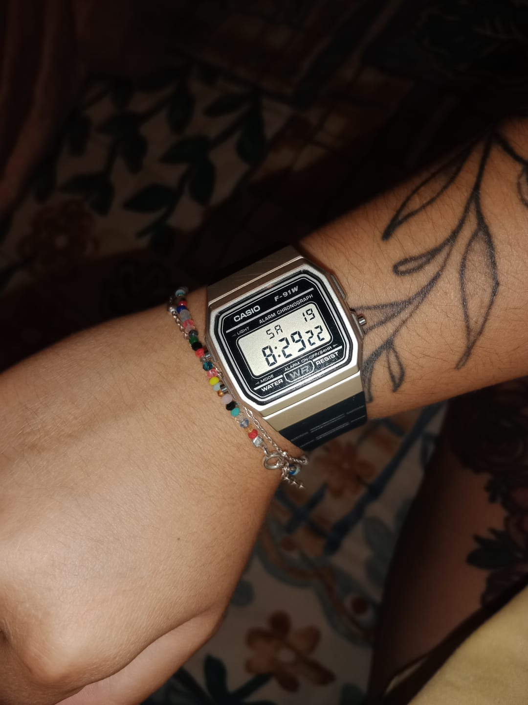 Customer photo review of Reloj Casio Vintage F-91WM-7ADF Plateado/Negro