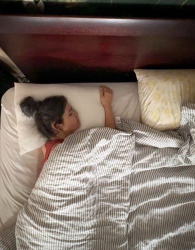 Customer photo review of The Marshmalloo Pillow