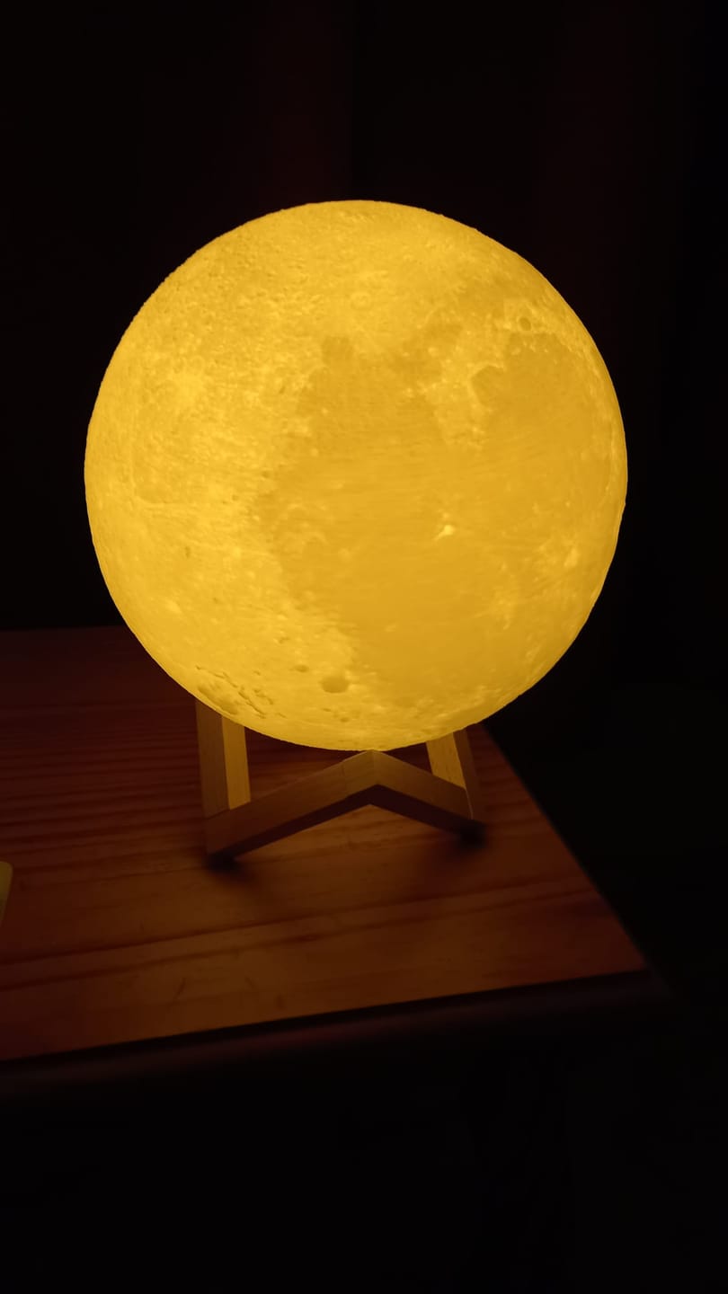Customer photo review of The Original Moon Lamp