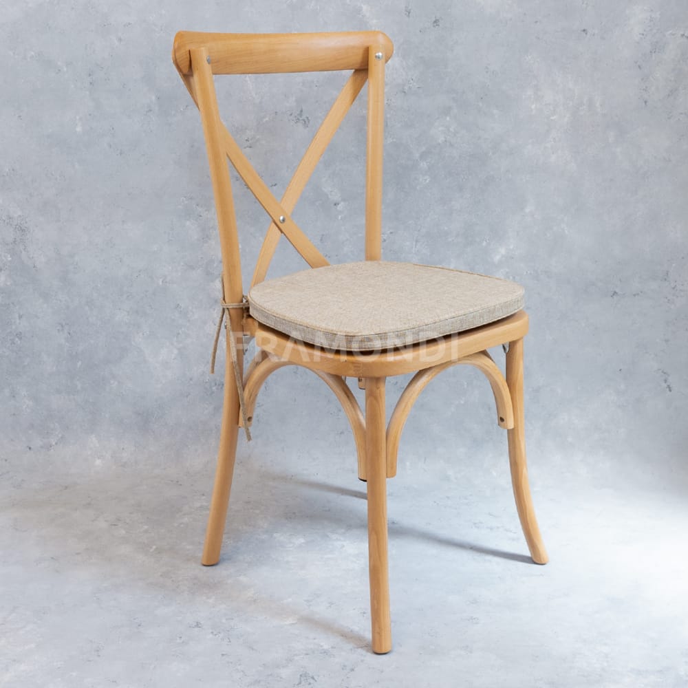 Customer photo review of Cojin Beige Crossback Lino 30mm