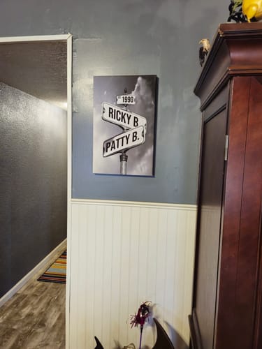 Customer photo review of COUPLES DATE OF LOVE by Cstm Canvas