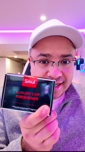 Customer photo review of Smul™ Black Metal Car Diffuser Starter-Kit