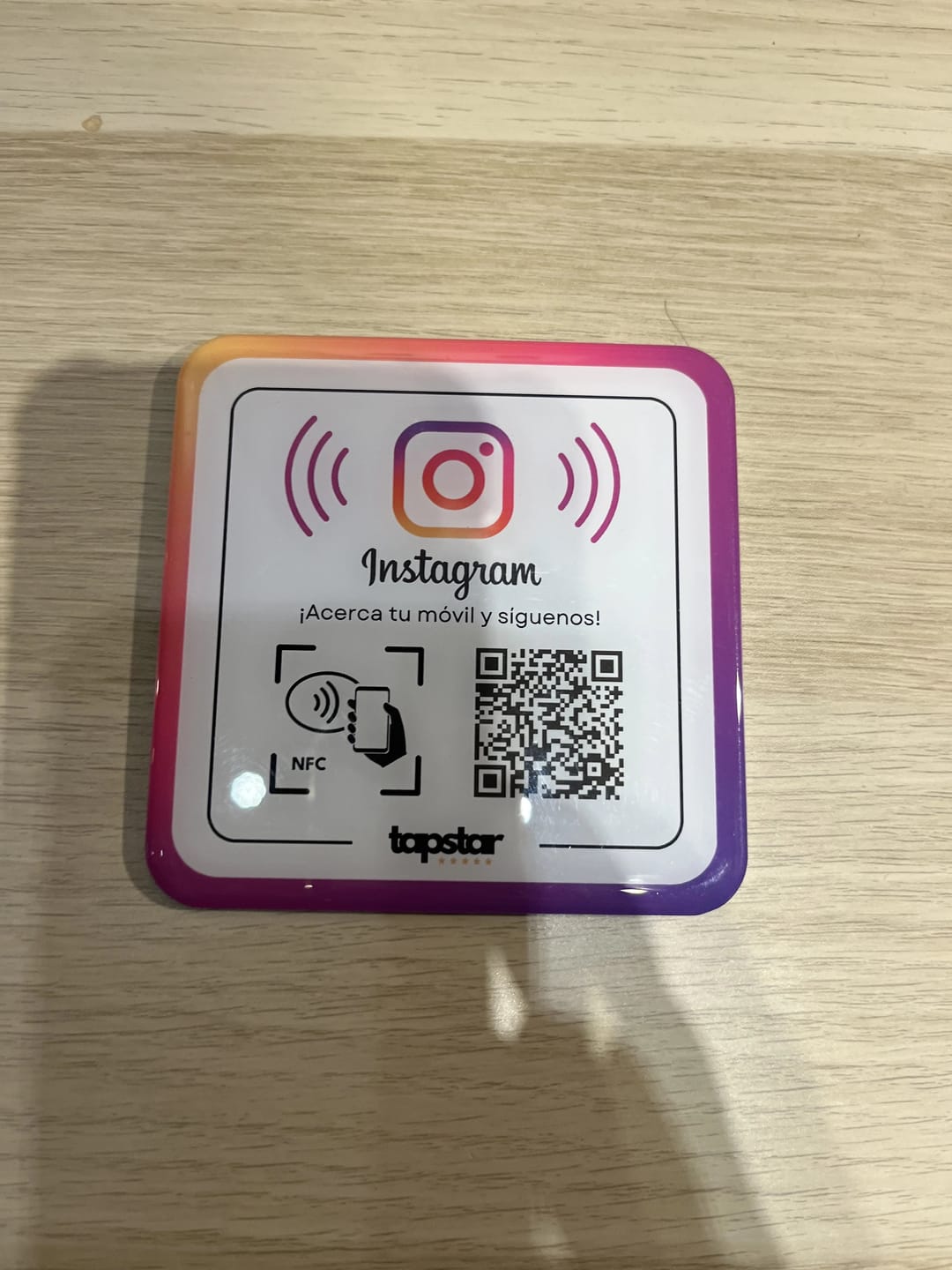 Customer photo review of Placa Seguidores Instagram