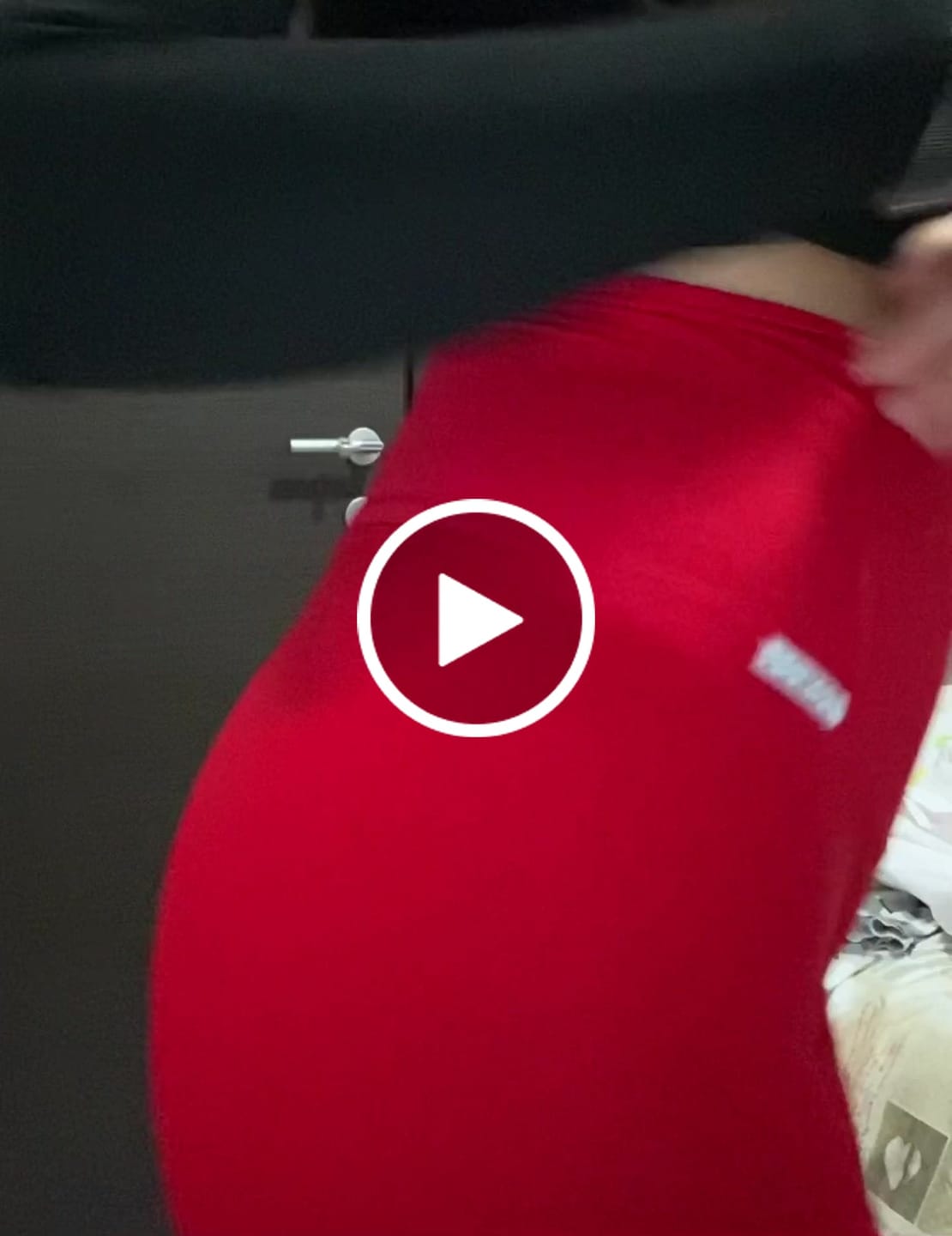 Customer video review of Leggings All-Up Rosso Lampone