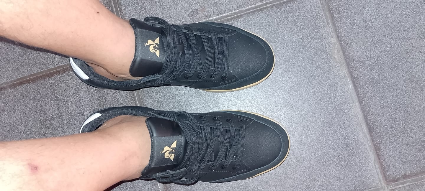 Customer photo review of Zapatillas Le Coq Sportif Courtnet Classic Negro Marrón