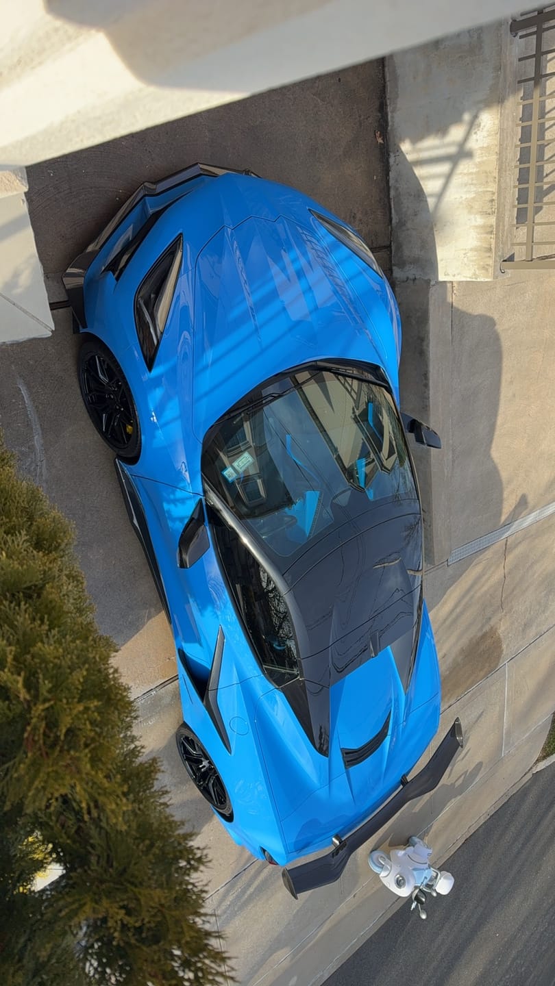 Customer photo review of Chevrolet Corvette C8 Z06 XL Extended Front & Rear Splash Guard
