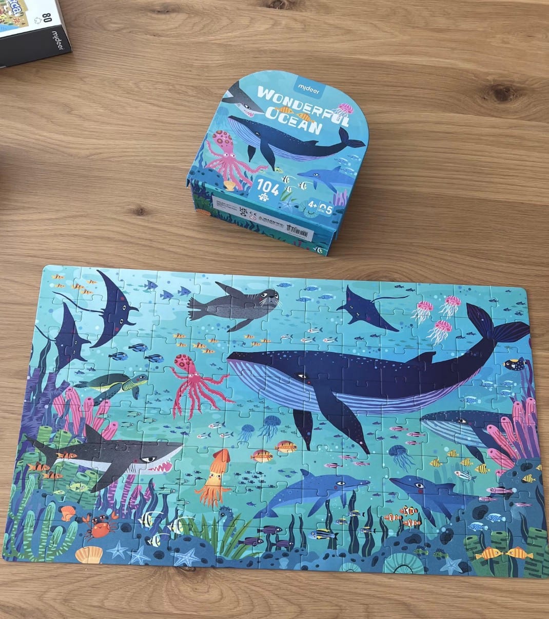 Customer photo review of Portable Puzzle in Gift Box: Ocean 104P