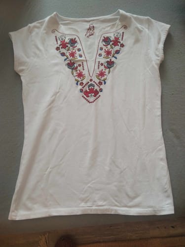 Customer photo review of Тениска с V деколте - "Самоковска"