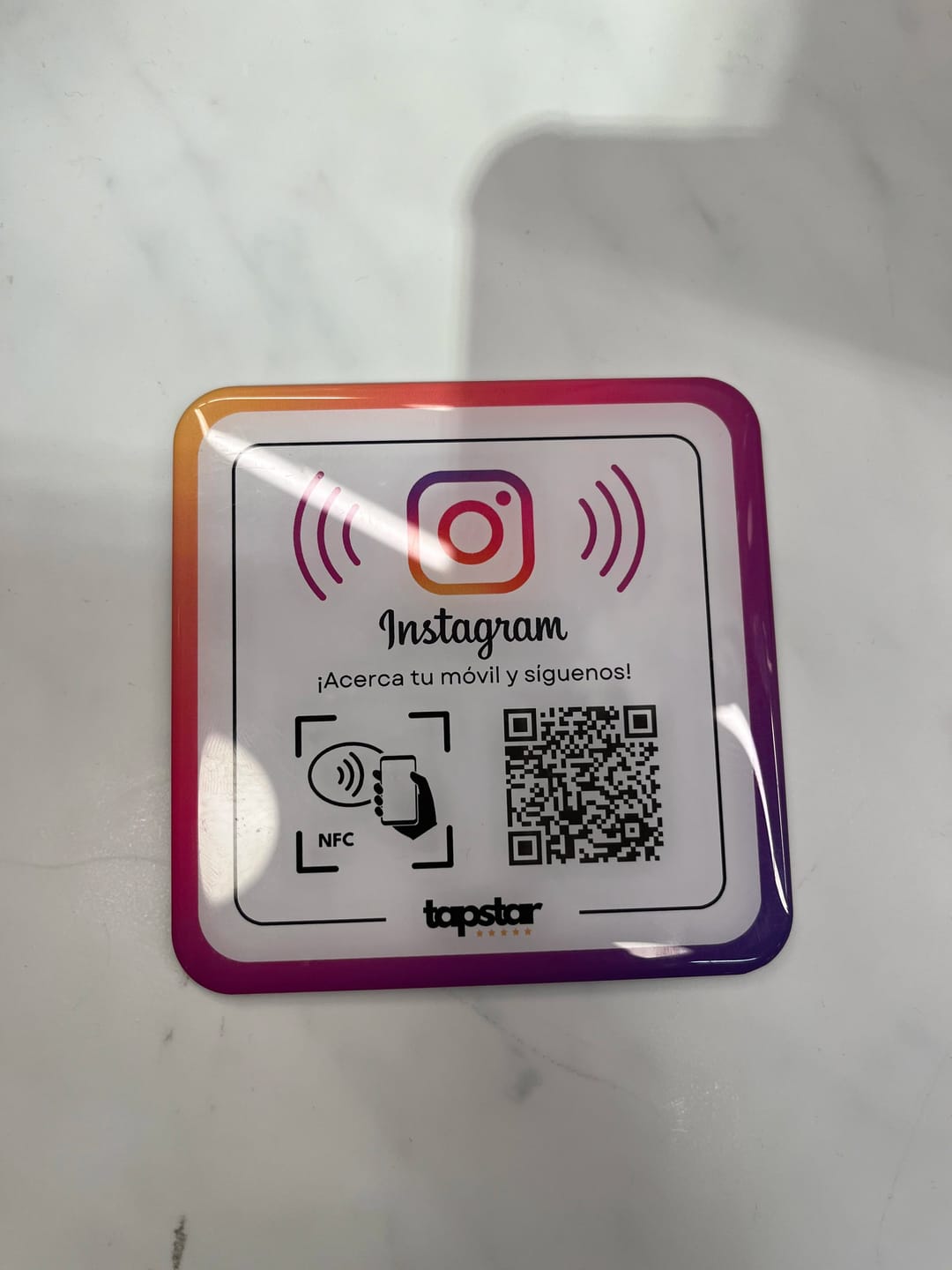 Customer photo review of Placa Seguidores Instagram