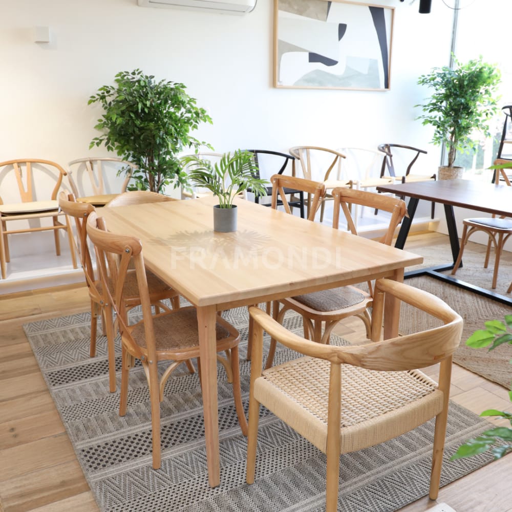 Customer photo review of COMEDOR ANTONELLA 160x100cm + 4 SILLAS CROSSBACK + 2 KENNEDY