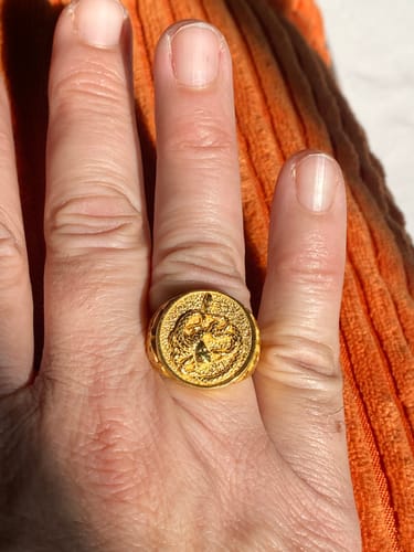 Customer photo review of Medusa Head Snake Ring