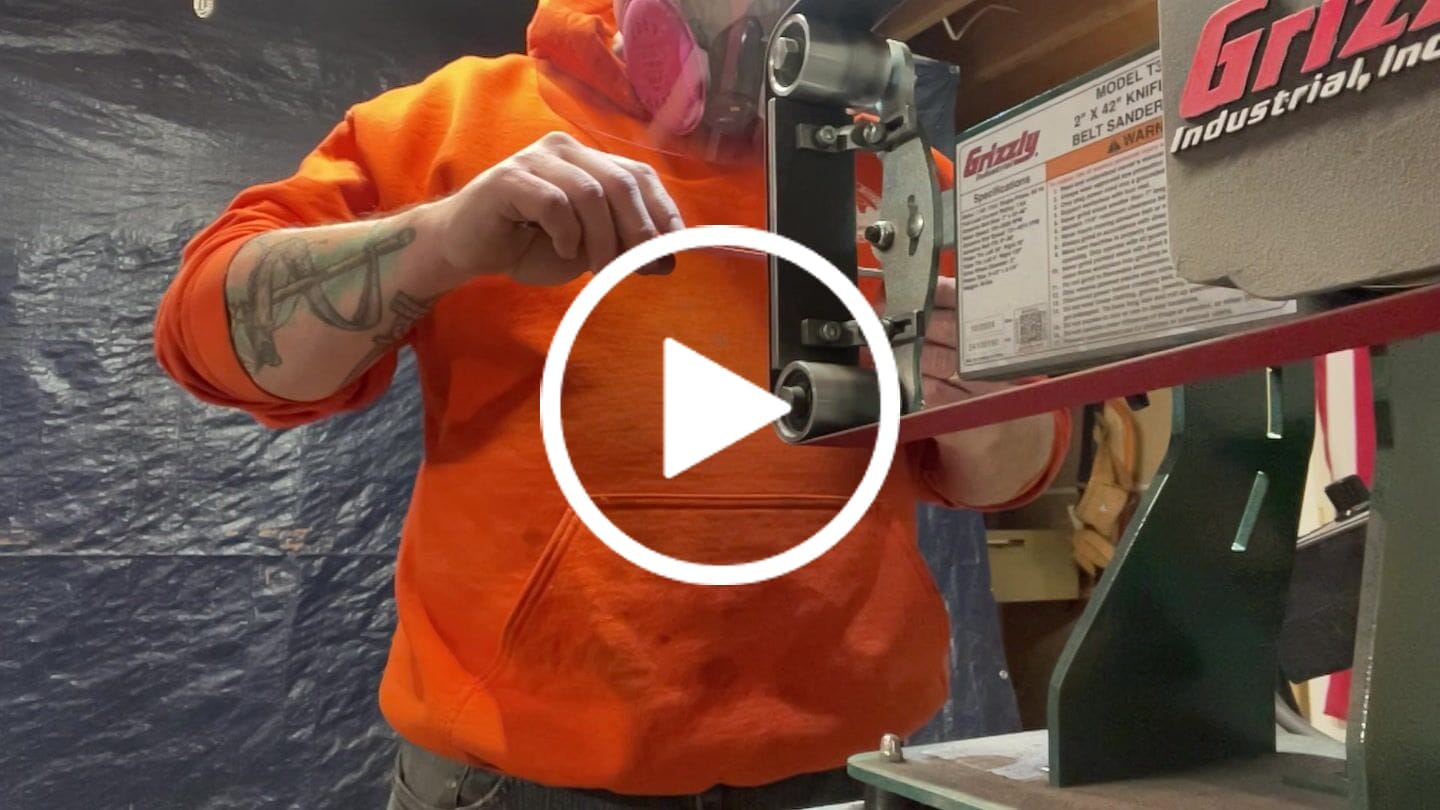 Customer video review of 2" x 42" Sanding Belts for Stock Removal, 3 PACK