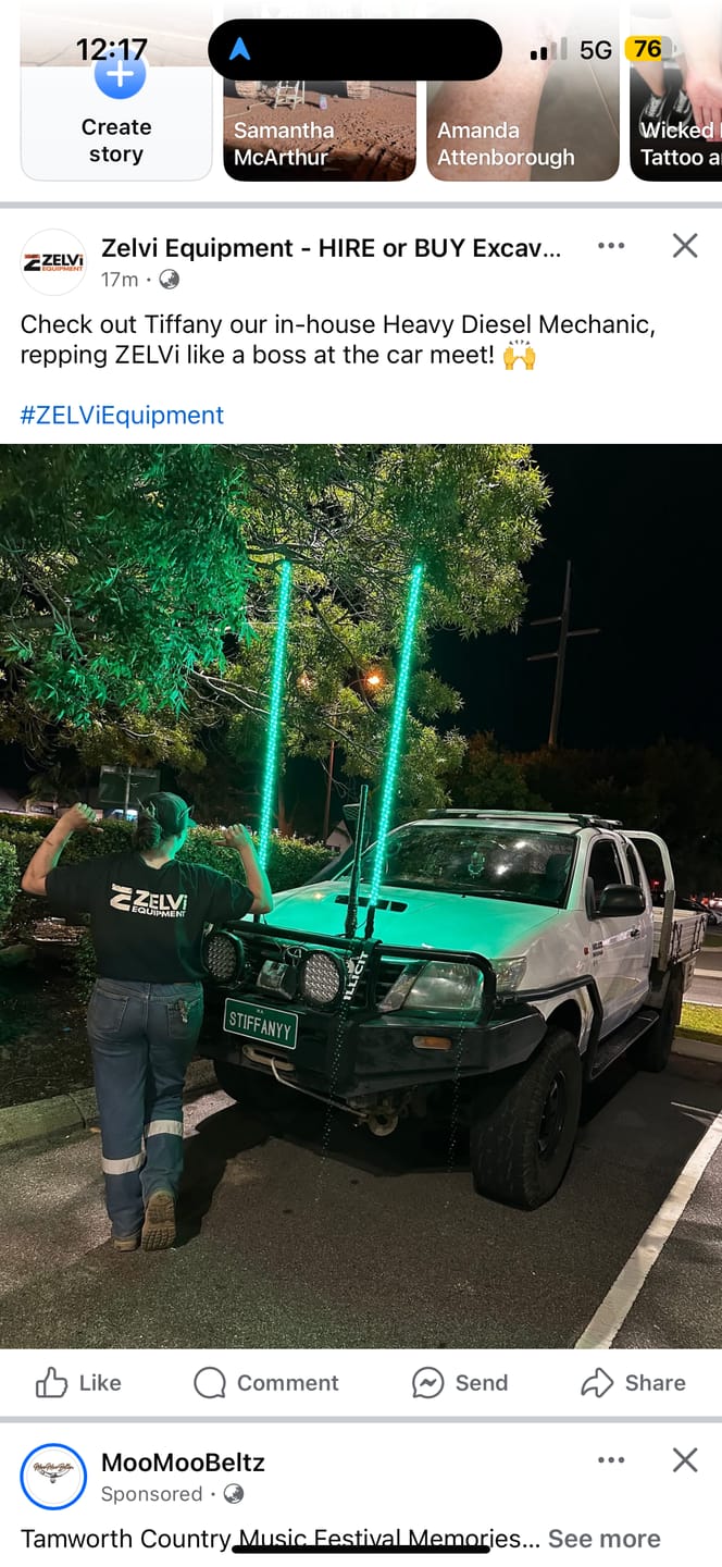 Customer photo review of 5ft LED Whip Lights