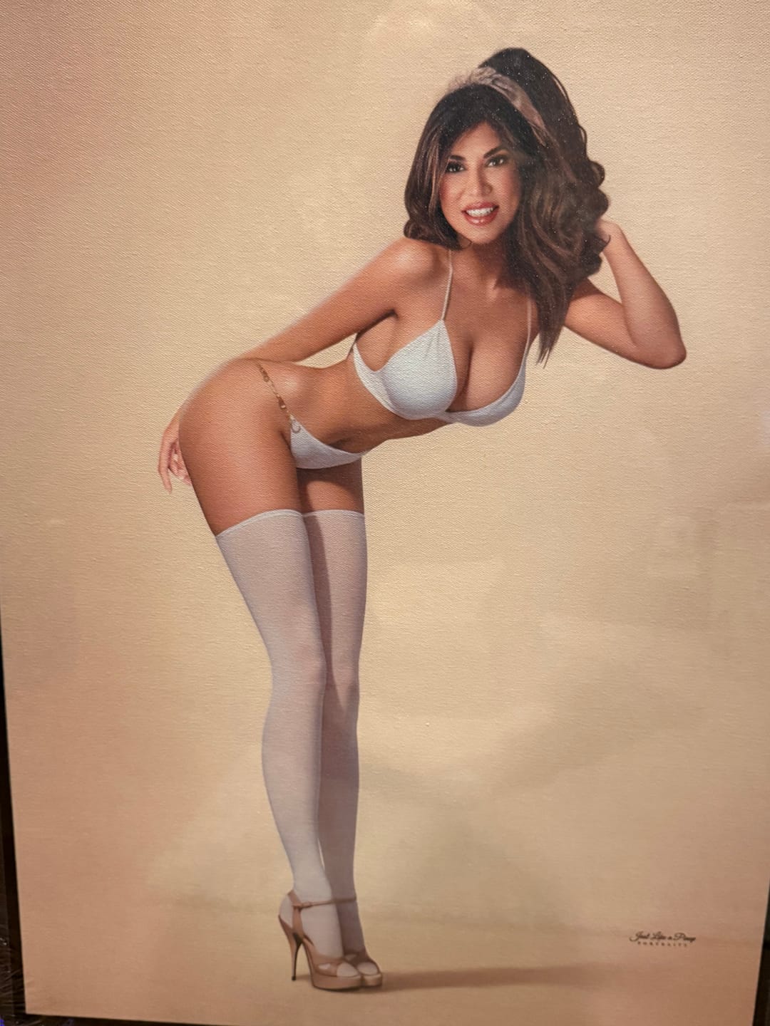 Customer photo review of Personalized Framed Canvas