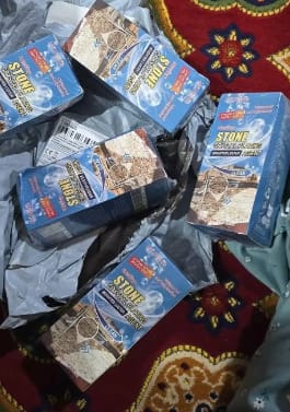 Customer photo review of Stone/Marble Stain Remover & Cleaner