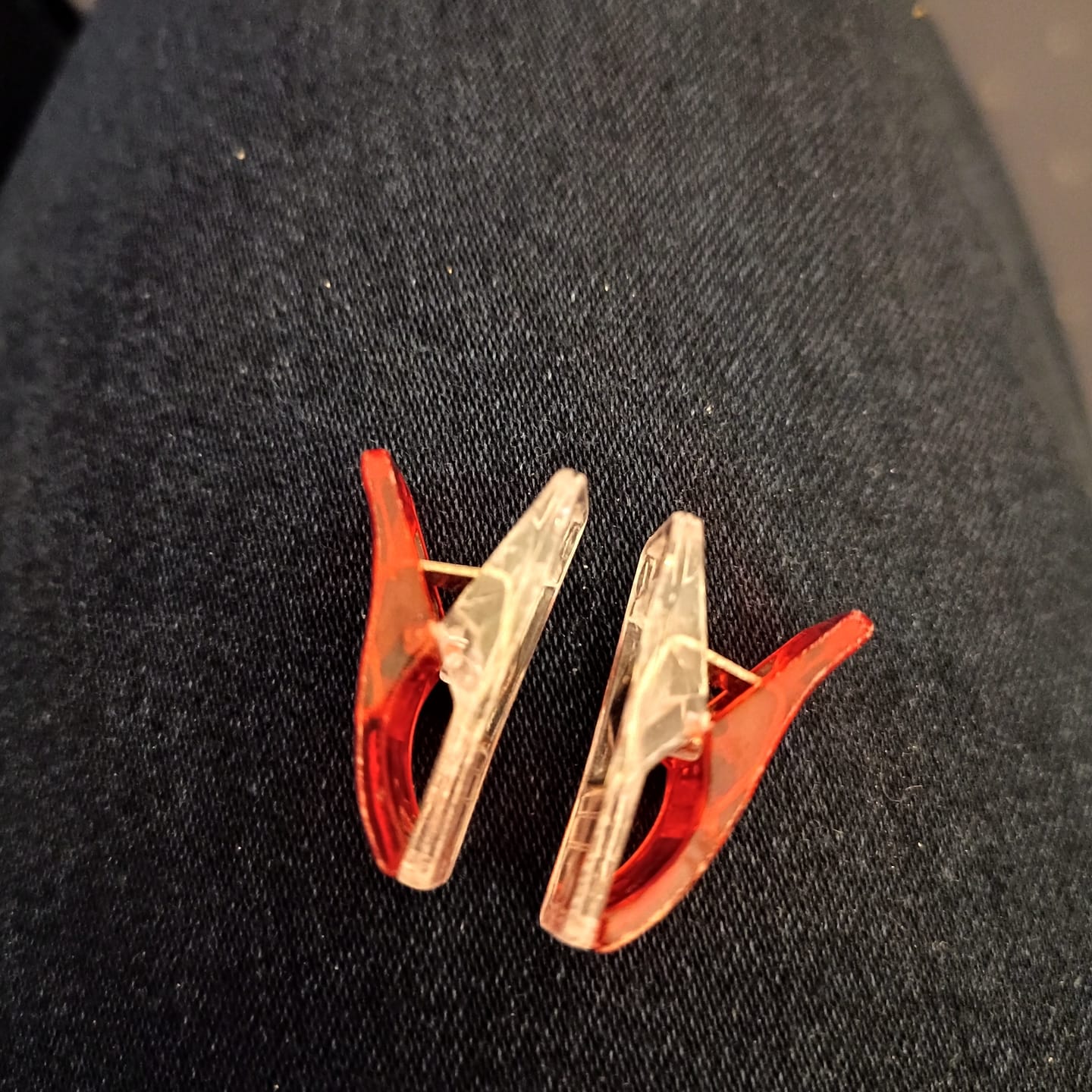 Customer photo review of Multicolour Fabric Sewing Clips - Pack of 20
