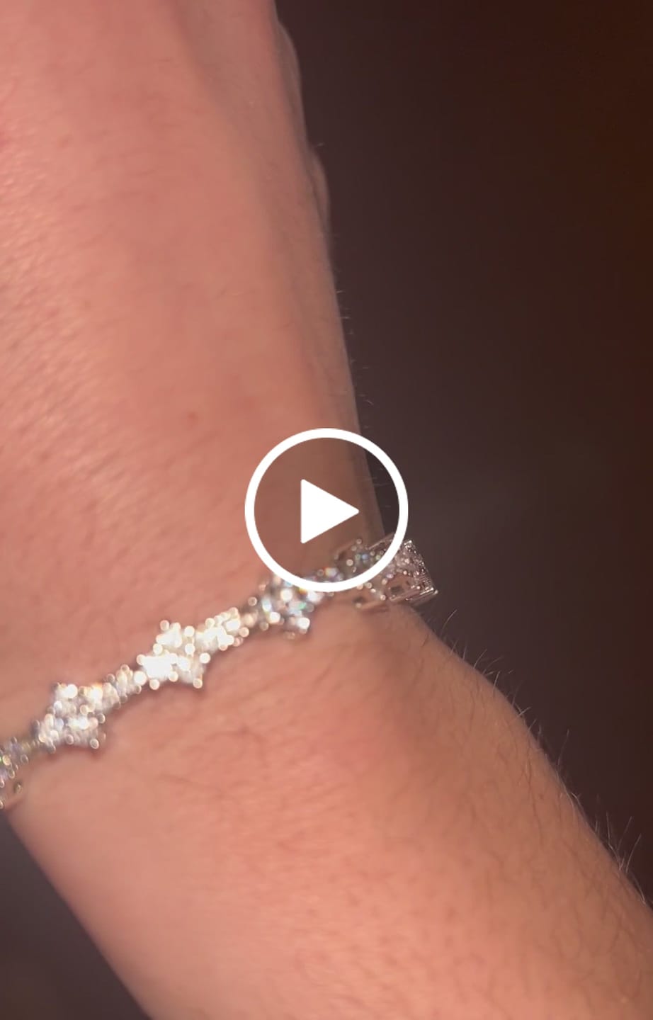 Customer video review of 3MM HONEYCOMB BRACELET – WHITE GOLD