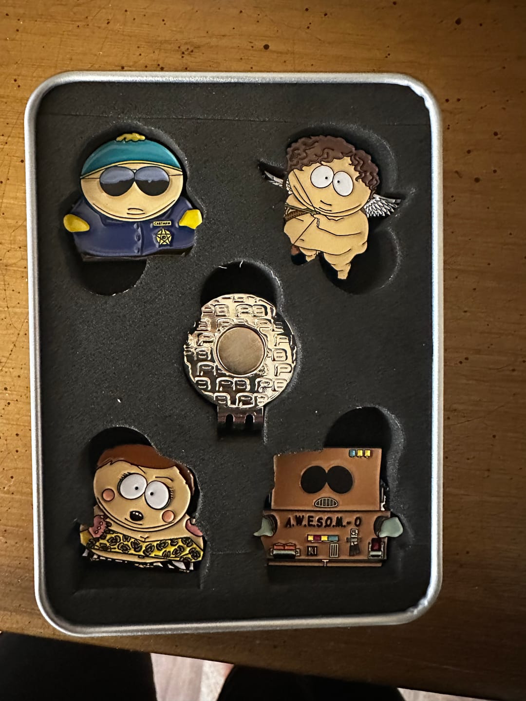 Customer photo review of Cartman 4 Piece Ball Marker Set w/ Hat Clip