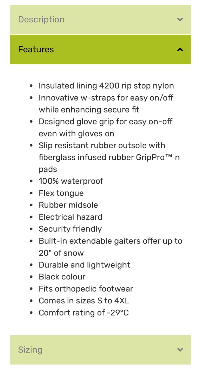 Customer photo review of Klondike GP Insulated Overshoes