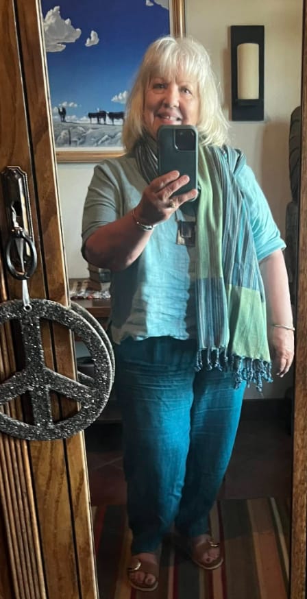 Customer photo review of NEW! Organic Cotton Turkish Towel Multi