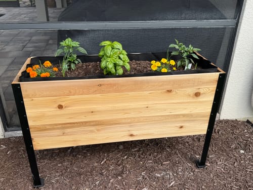 Customer photo review of 18" x 48" Raised Garden Bed