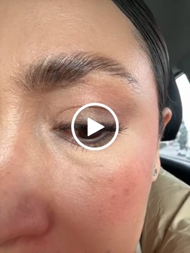 Customer video review of Suero para pestañas y cejas