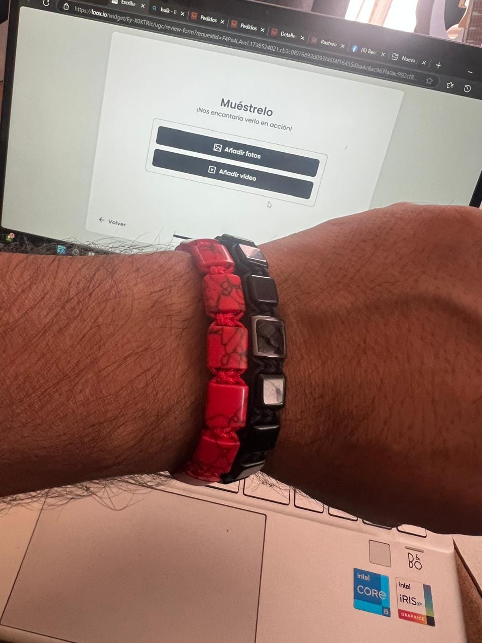 Customer photo review of Pulsera Growth Onyx Private Collection