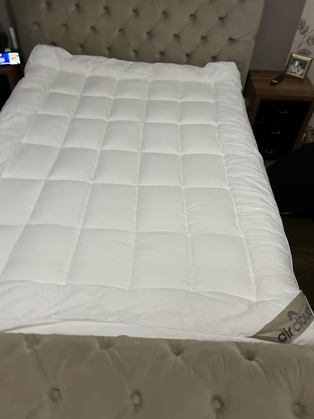 Customer photo review of 10cm Microfiber Mattress Topper