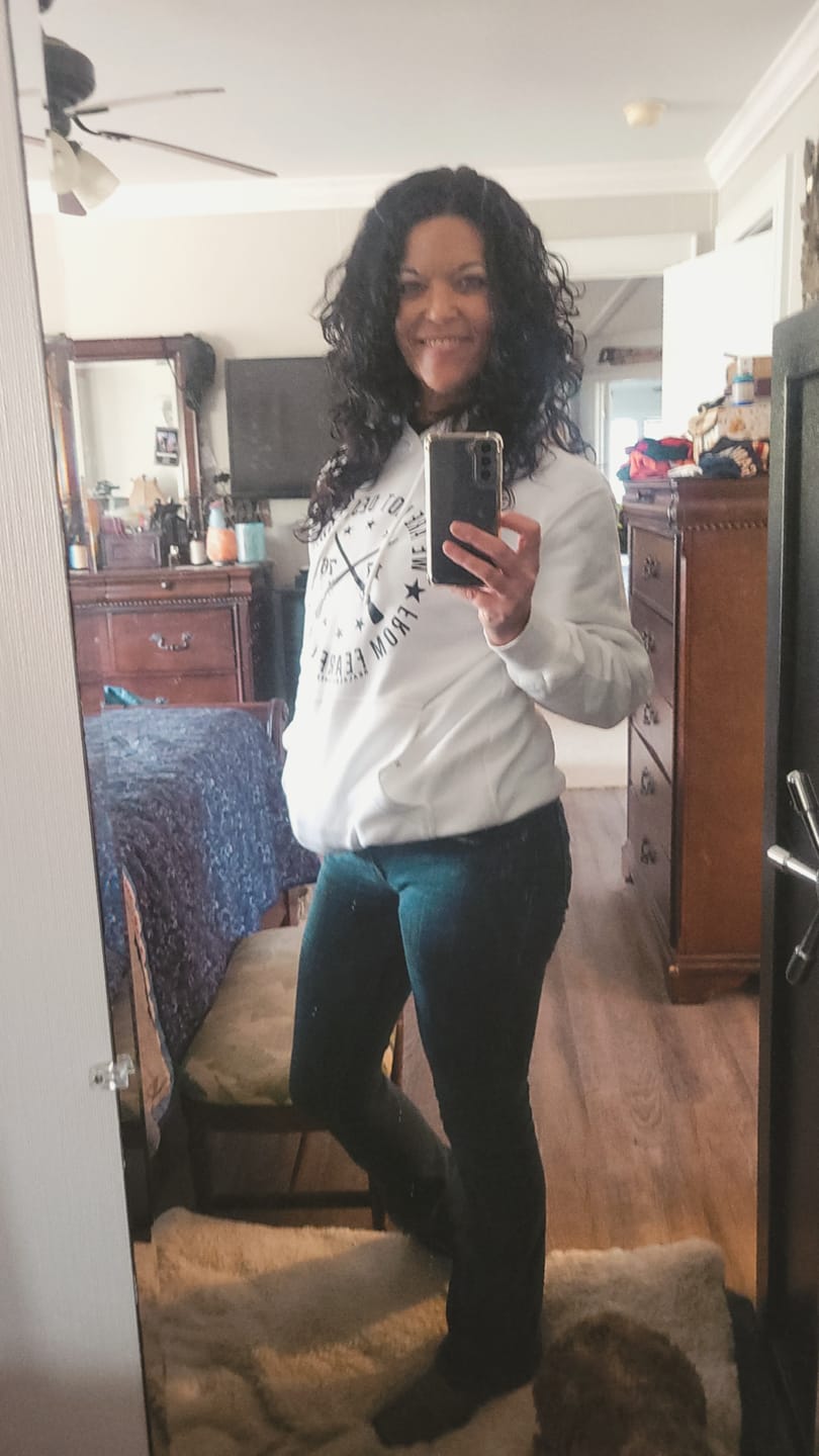 Customer photo review of Fearful Men Hoodie