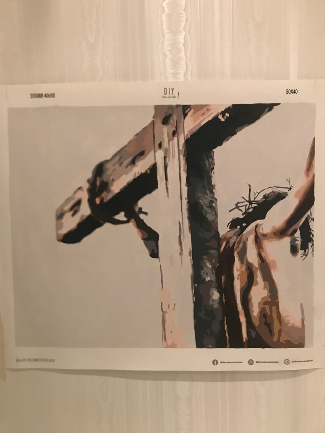 Customer photo review of Malen nach Zahlen - Jesus am Kreuz